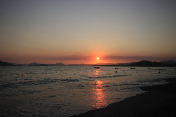istock Golden Sunset over the sea 2204568879