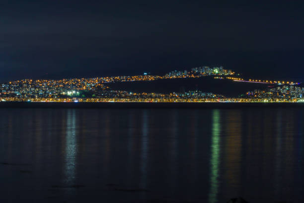 Long Exposure photo in İzmir at night with view