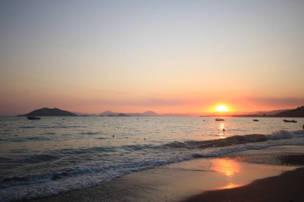istock Golden Sunset over the sea 2204570090