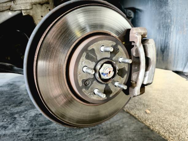istock Brake disc and vehicle brake parts. 2204570314