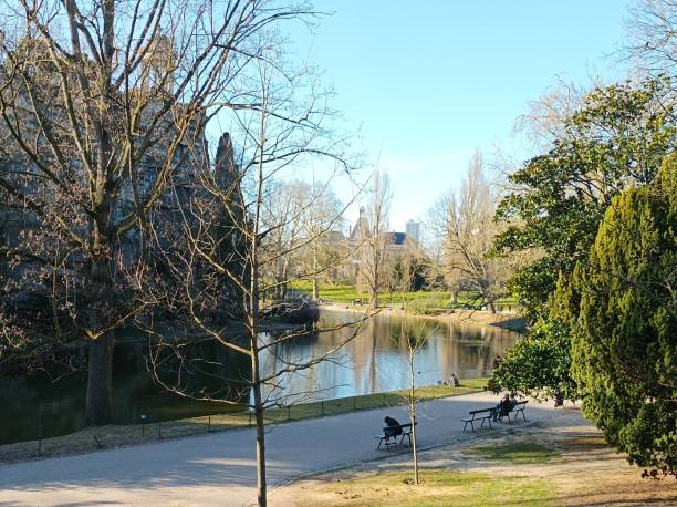 istock Buttes-Chaumont Park in Paris 2204570358