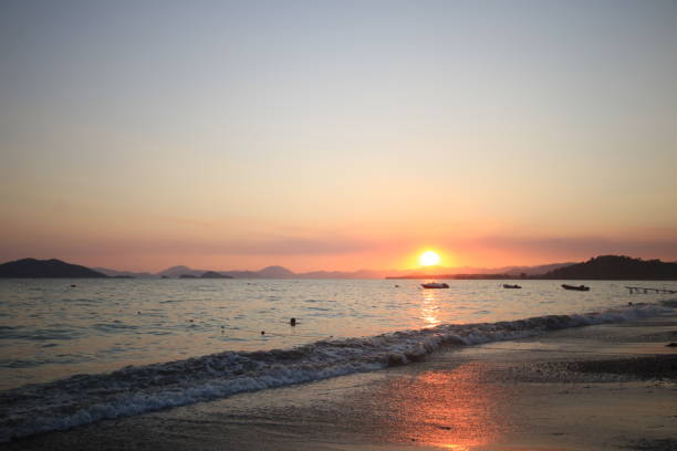 istock Golden Sunset over the sea 2204570368