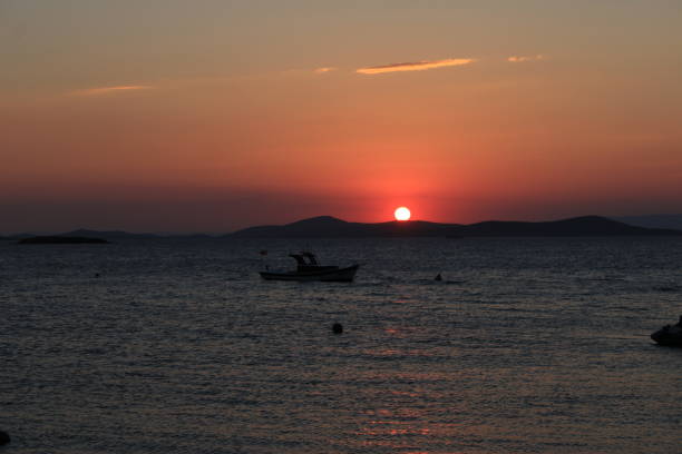istock Golden Sunset over the sea 2204571294