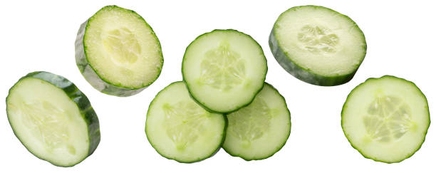 istock set of cucumber slices isolated on white background 2204573600