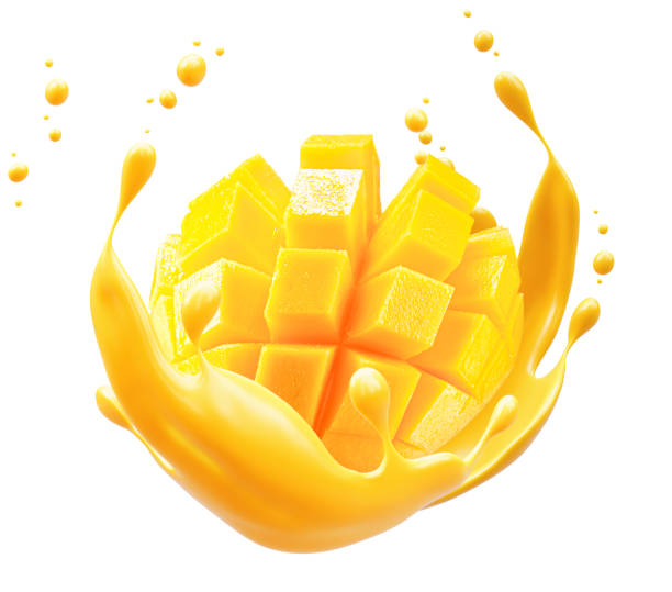 istock mango in juice splash isolated on a white background 2204575313