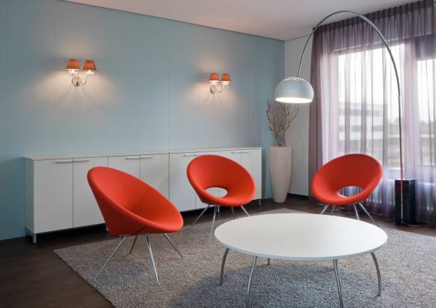 Modern design office and furniture. Interior design.