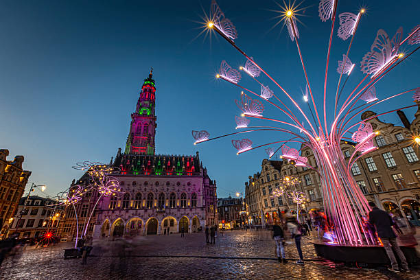 The Grand Place of Arras, located in Arras, France, is a stunning Flemish-style square known for its elegant baroque and neoclassical architecture. The iconic Belfry of Arras, a UNESCO World Heritage site, adds to the grandeur of this remarkable location.
