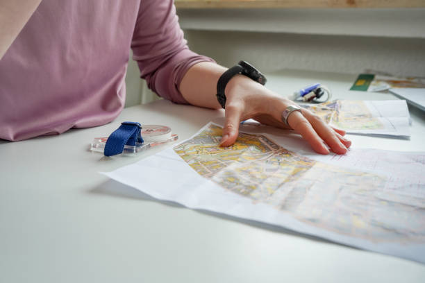 istock Women analyzing orienteering sprint routes 2204582654