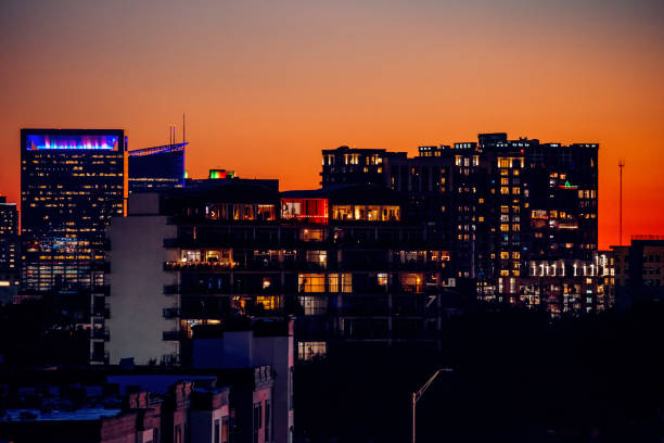 istock Houston midtown by night, Texas 2204599890