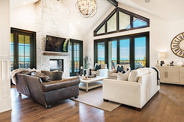 istock Luxurious and elegant living room interior 2204604370