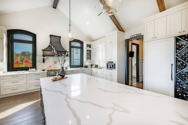 istock Enormous modern farmhouse kitchen interior 2204604581