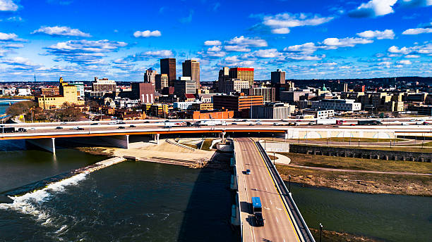 istock Dayton, OH Drone Photo - Miami River 2204604943