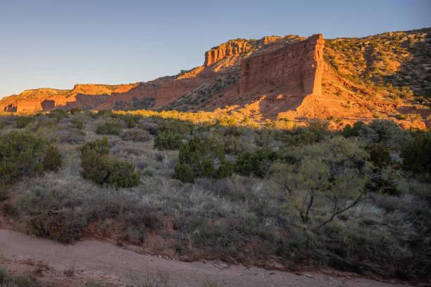 istock Desert cliffs, buttes, and canyons near sunset. 2204611841
