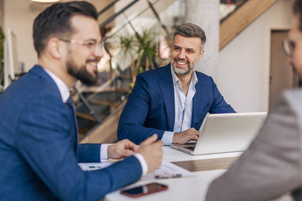 istock Businessmen having a productive meeting in the office 2204614891
