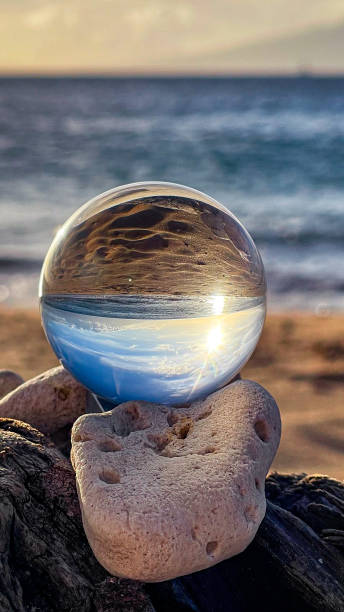 istock Crystal ball reflecting the ocean in Maui Hawaii 2204635009
