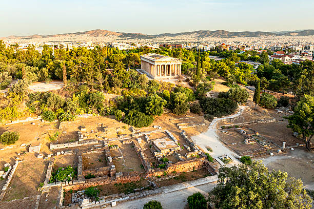 Temple of Hephaestus, Acropolis, Athens in Greece, Attica, Athens