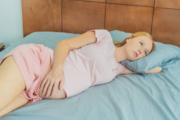istock Sleep-deprived pregnant woman struggles with insomnia, navigating the challenges of restlessness during pregnancy 2204645123