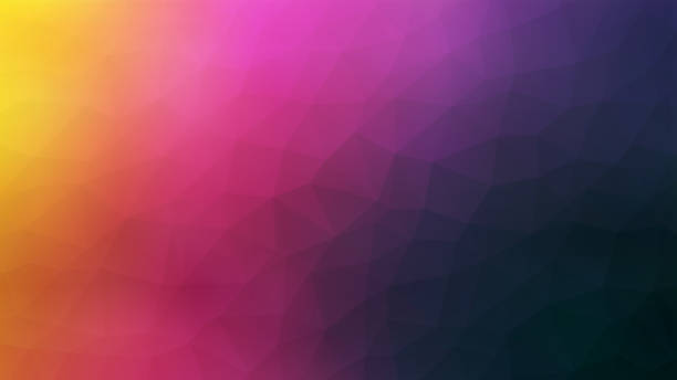 colorful Lowpolly background with seamless abstract pattern of polygons and triangles