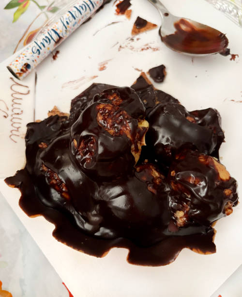 Profiteroles, french dessert.