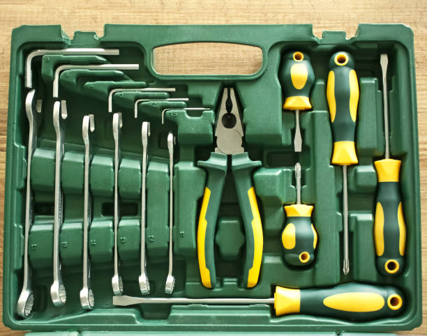 istock Tool Kit Suitcase Portable Hardware Combination Tool Set for Repair and Maintenance 2204671428