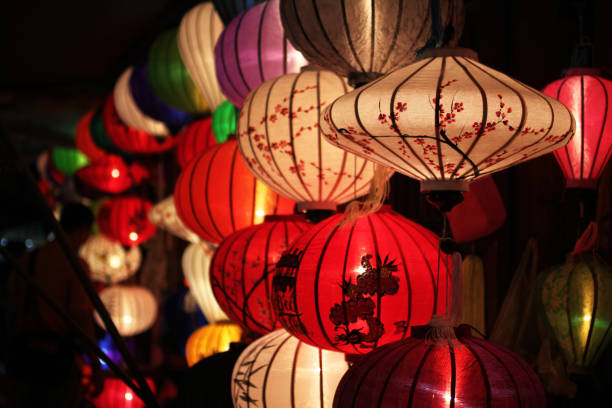 istock Vibrant traditional Vietnamese lanterns 2204672389