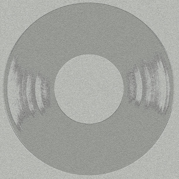 istock Abstract silhouette of a rough grey music record 2204673188