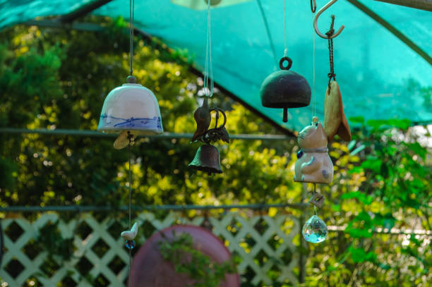 istock decorations hanging on the eaves of the house. 2204675903