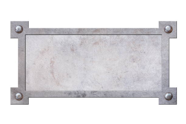 istock metal texture plate with rivets isolated on white 2204679025