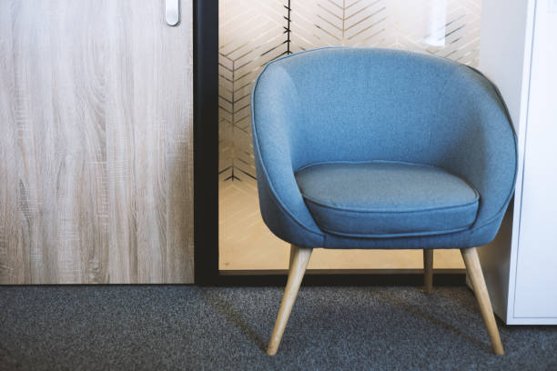 istock Stylish blue office chair in the interior 2204688439