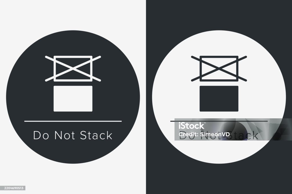 Do Not Stack Download Do Not Stack Packaging Symbol Sign And Label Indicating That Items ...