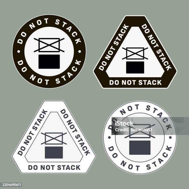 Do Not Stack Pdf Do Not Stack Packaging Symbol Sign And Label Indicating That Items ...
