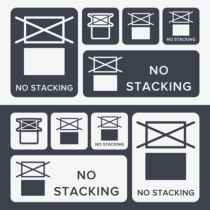 Sabe Do Not Stack Do Not Stack Packaging Symbol Sign And Label Indicating That Items ...
