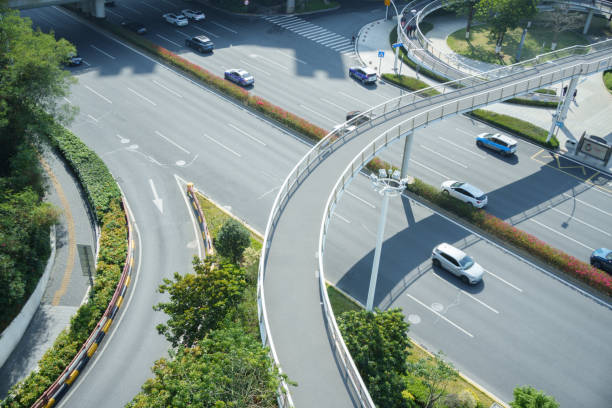 istock Urban roads, pedestrian bridges 2204694188