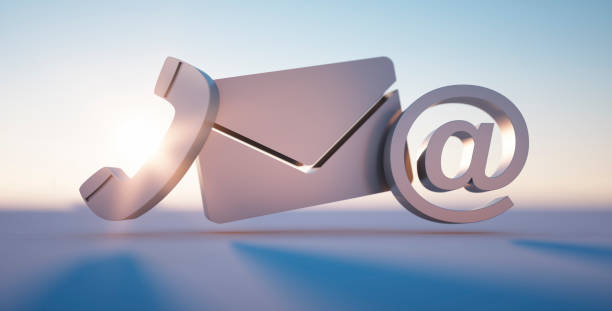 istock 3D communication symbols - Contact Info Symbols 2204700735