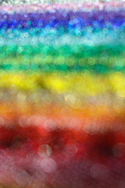 Blurred background. Bead texture. Multicolored beads. Patience and handicrafts.