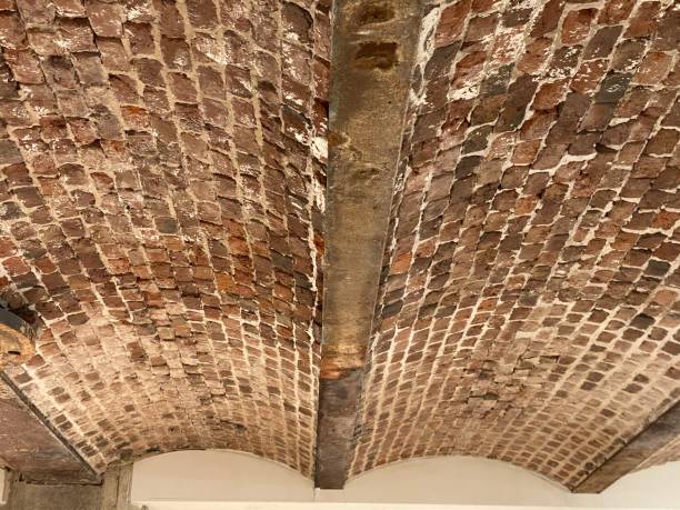 istock Hystorical Ceiling Truss Frame in steel. 2204706165