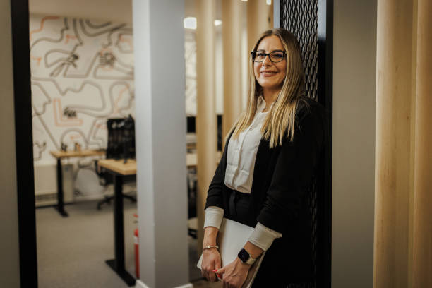 istock Charming Businesswoman in Modern Office 2204713631