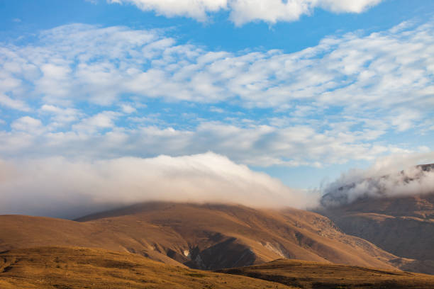 Autumn cloudy mountain landscape of Armenia