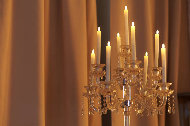 istock Crystal Candelabra. Candle Holder Centepieces 2204718022