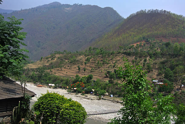 istock a picture of beautiful landscape a mountain with river flow down 2204727761
