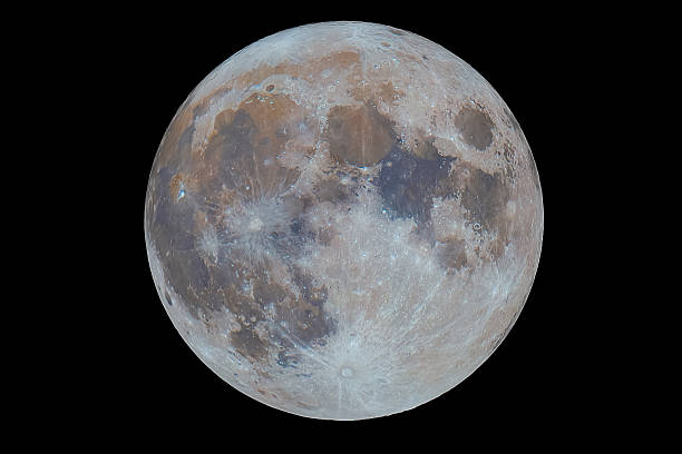 istock Full moon in mineral false colours astronomy astrophotography 2204729448