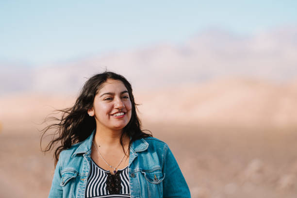 istock Latina woman exploring the desert 2204731824