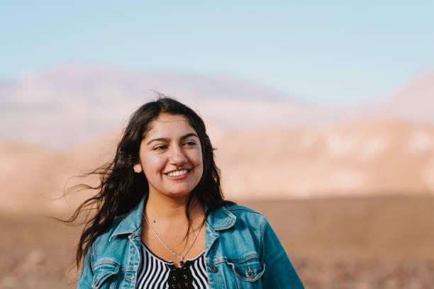 istock Latina woman exploring the desert 2204731843