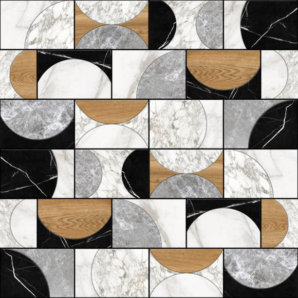 istock Seamless Geometric Design with Natural Textures. Parquet 2204732601