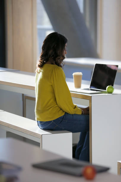 istock Disabled woman working on laptop 2204732894