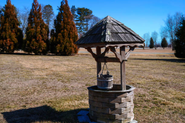 istock Rustic Wooden Wishing Well 2204734435