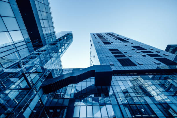 istock Modern Glass Architecture Against a Clear Sky in Beijing, China 2204745101