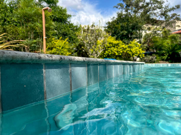 istock Swimming pool wall detail 2204745509