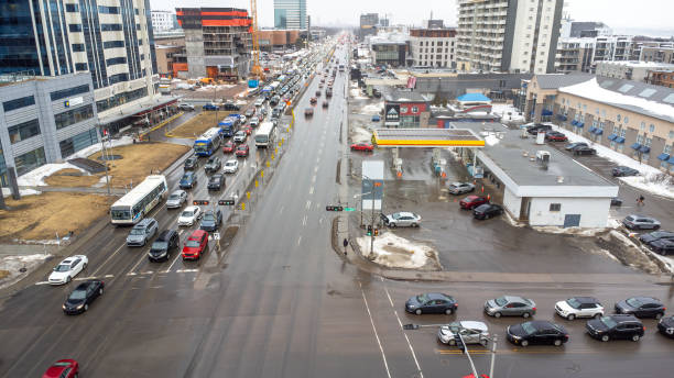istock Busy boulevard during rainy day 2204746955