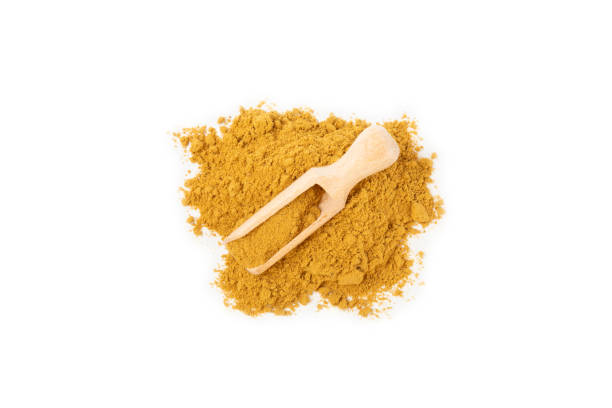 istock Fresh ginger and lemon isolated on white background. Sliced ​​ginger. Ginger root. Traditional alternative medicine, healing tea for immunity. Close-up. 2204747599